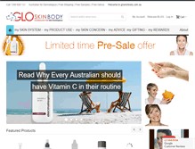 Tablet Screenshot of gloskinbody.com.au